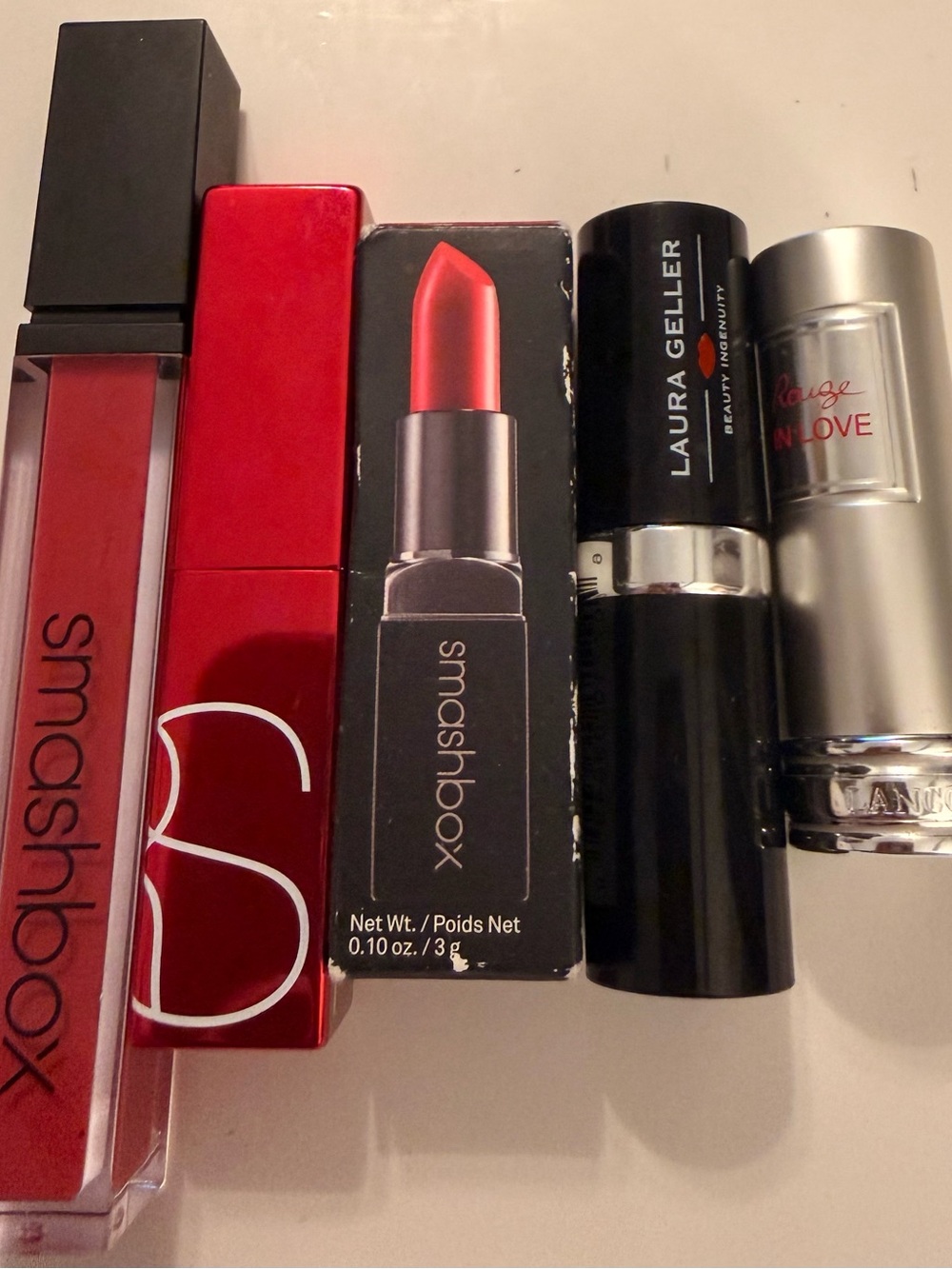 Luxury Lip Bundle: NARS, Lancôme, Smashbox + Laura Geller